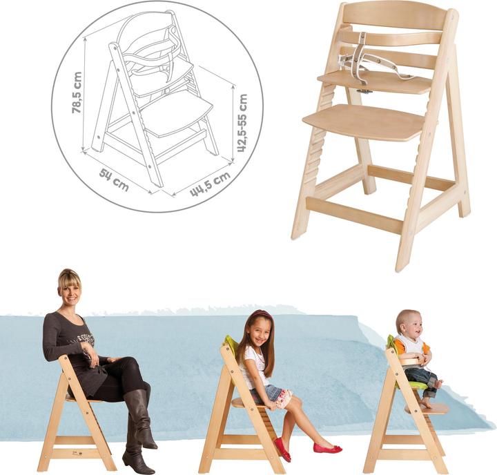 Actual product image Roba Stair high chair with seat reducer Little Stars (Highchair)