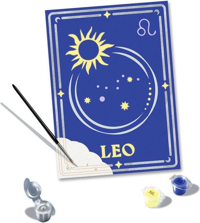 Produktbild Ravensburger CreArt - Malen nach Zahlen 23743 - Zodiac Sign: Leo, Sternzeichen Löwe - ab 14 J