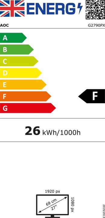 Energie-Label AOC G2790px (1920 x 1080 Pixel, 27")