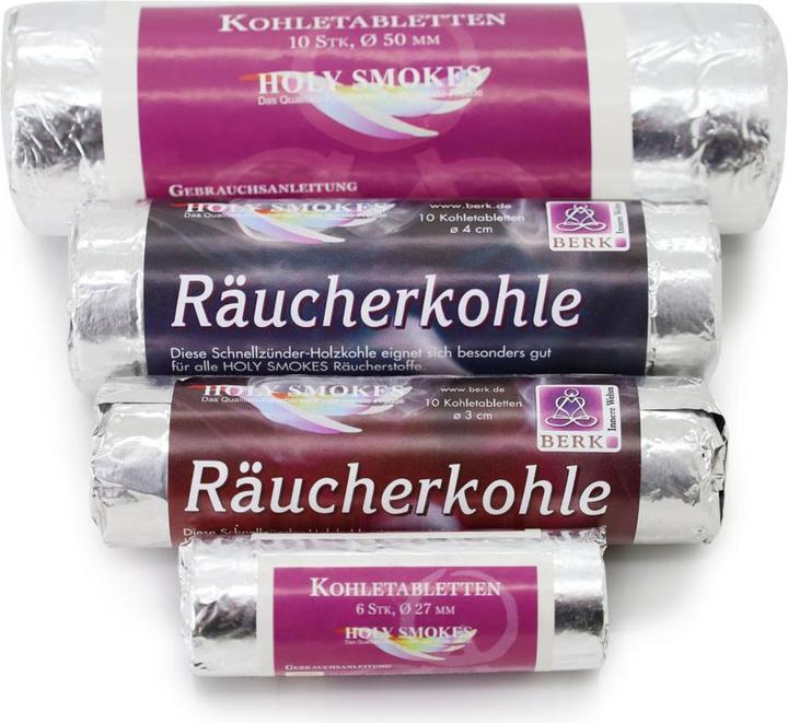 Produktbild Berk Kohletabletten 3.3 cm (4 x)