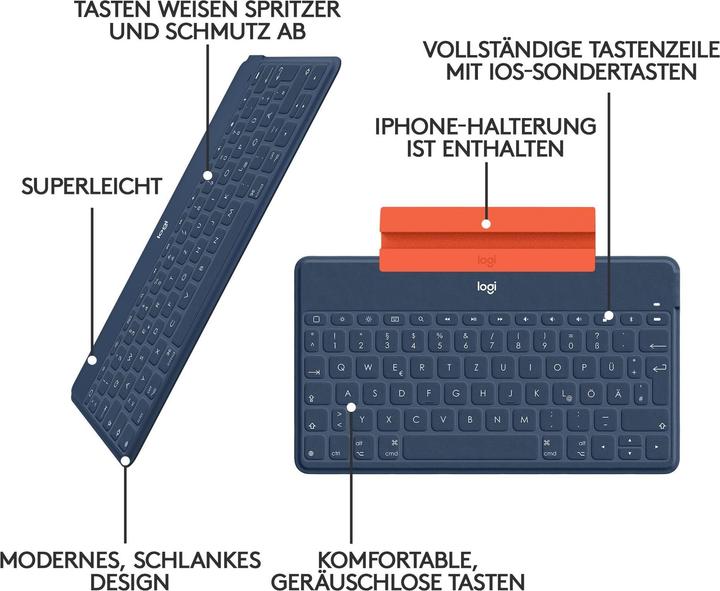 Produktbild Logitech Keys-To-Go (CH, Kabellos)