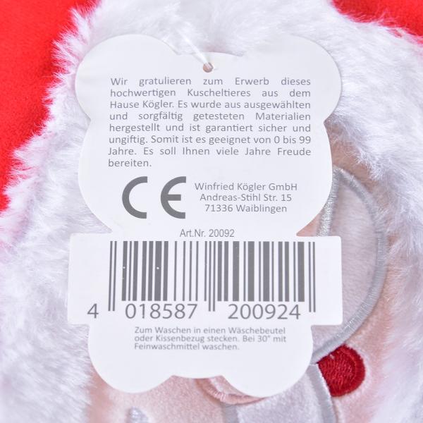 Immagine prodotto Kögler Peluche natalizio, Squish Father Christmas, 25x20x14,5 cm (14.50 cm)