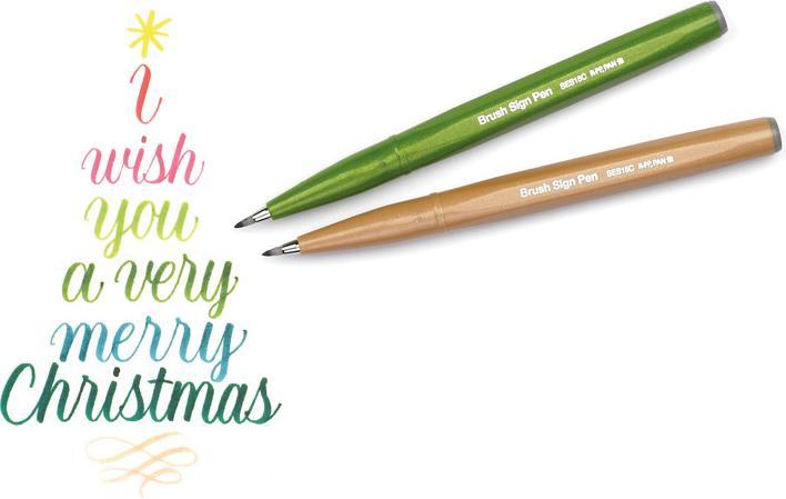 Image du produit Pentel Pinselstift (Vert olive, 1 x)