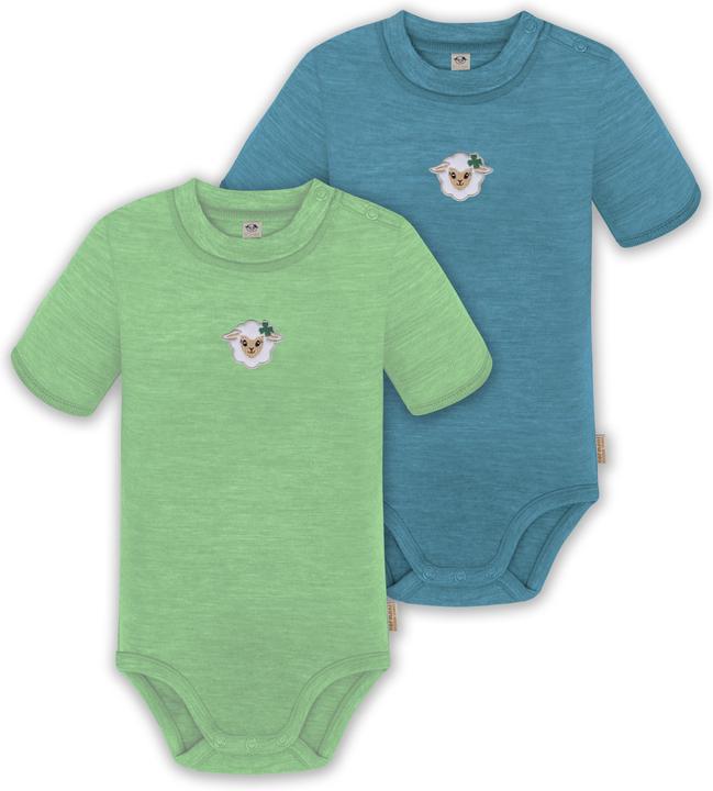 Normani 2er Set Baby Merino Kurzarmbody „Tihoi" - 9317