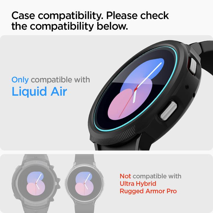 Immagine prodotto Spigen Glas.TR Sam Galaxy Watch 4/5 40mm Classic 2-Pack "EZ FIT" AGL05340 szkło hartowane