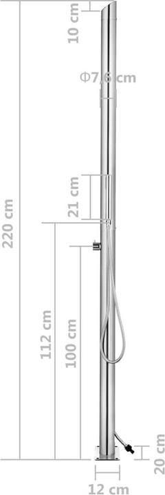 Actual product image VidaXL Garden shower