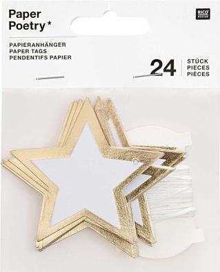 Produktbild Paper Poetry Geschenkanhänger Set (Geschenkband, 24 x)