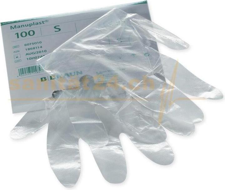 Produktbild B.Braun Manuplast Schutzhandschuh Männlich (M)