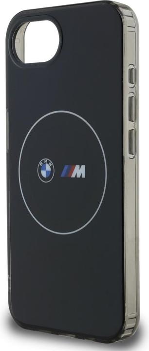 Actual product image BMW Case IML Metal White Circle MagSafe for iPhone 16e black (Apple iPhone 16e)