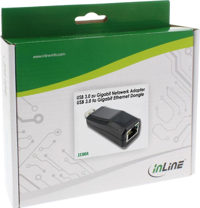 Produktbild InLine USB 3.0 Netzwerkadapter (USB, RJ45 (1x))