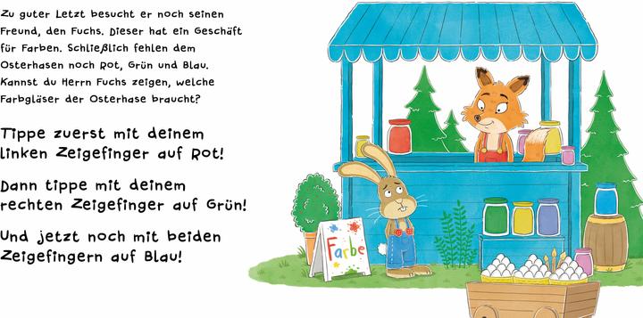 Produktbild Such den Osterhasen. Ein Oster-Mitmachbuch. Zum Schütteln, Schaukeln, Pusten, Klopfen und sehen, was (Deutsch, Nico Sternbaum, 2025)