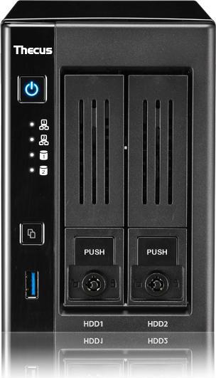 Produktbild Thecus NAS N2810PLUS 2bay Intel RAM 2x 1GbitLAN