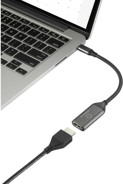Produktbild Renkforce HDMI – USB C Adapterkabel (0.15 m, HDMI, USB Typ C)