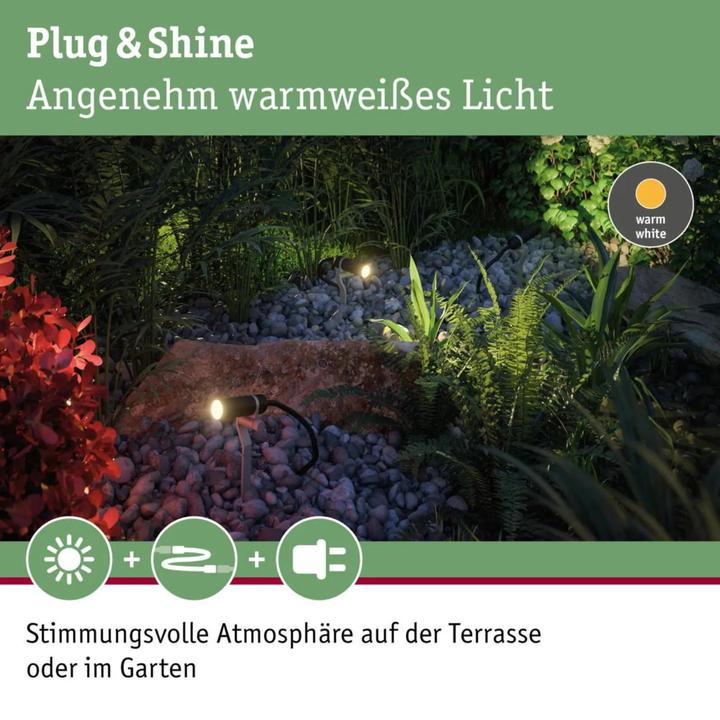 Produktbild Paulmann Outdoor Plug & Shine Plantini Ergänzungsset (200 lm, IP65)
