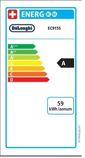 Label énergétique De'Longhi La Specialista Arte