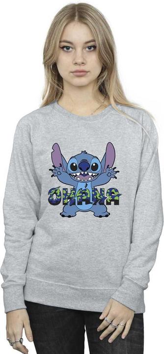 Image du produit Disney - Sweat LILO AND STITCH OHANA BLUE GLITCH - Femme (XXL)