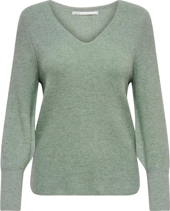 Only Lang V-Ausschnitt Strickpullover