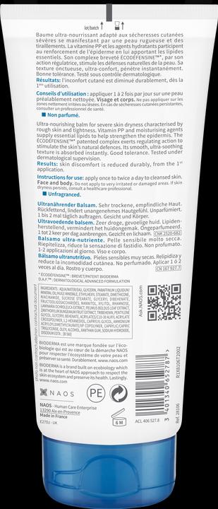 Actual product image Bioderma Atoderm Pp Baume (Body cream, 200 ml)