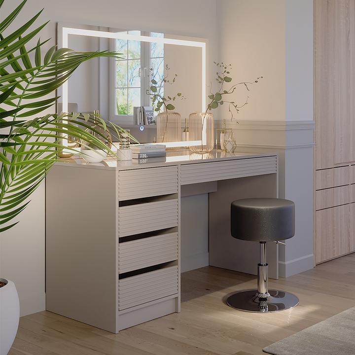 Produktbild Vicco Sherry mit Hocker und Beleuchtung (120 x 75 x 55 cm)