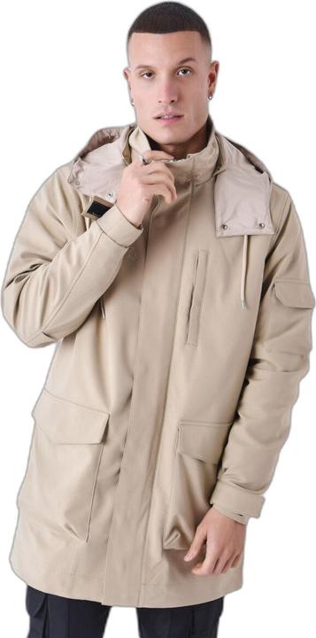 Project X Paris Lange Steppjacke mit Taschen (S)