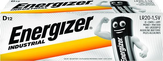 Image du produit Energizer Industriel D 1,5V (12 pcs, D, 20500 mAh)