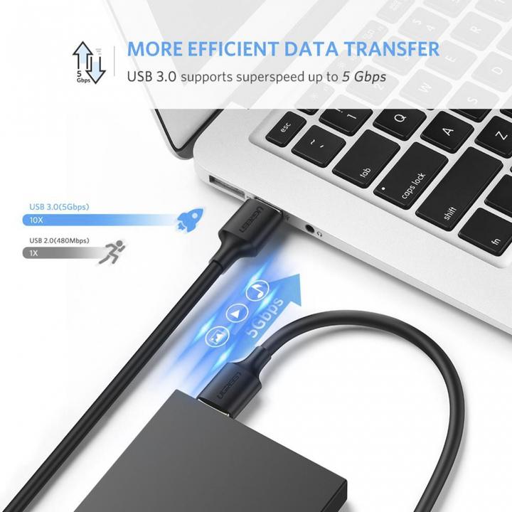 Actual product image Ugreen USB-A 3.0 to USB-A 3.0 Cable (1 m, USB 3.0)