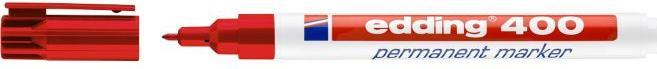 Produktbild Edding e-400 permanent marker permanent marker – Permanent Markers (Red) (Rot, 1 mm, 10 x)