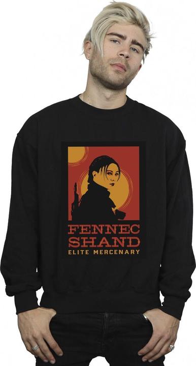 Actual product image Star Wars Mens The Book Of Boba Fett Elite Mercenary Fennec Sweatshirt (L)