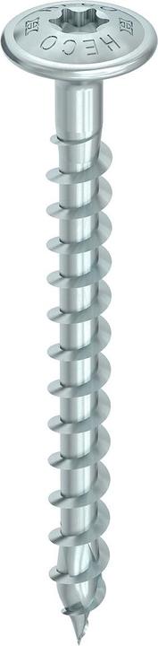 Heco TOPIX-plus Linsensenkkopf mit Frästaschen, 4,0 x 20, A2 (500 Schrauben pro Stück)