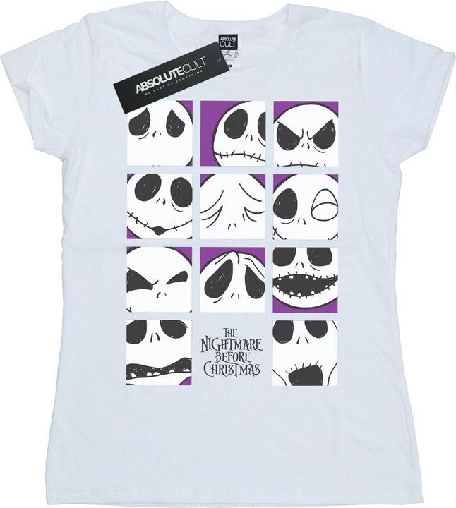 Image du produit Disney - T-shirt NIGHTMARE BEFORE CHRISTMAS MANY FACES OF JACK SQUARES - Femme (S)