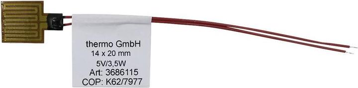 Actual product image Thermo Tech Polyimide heating foil self-adhesive 5 V 3.5 W Protection class IPX4 (L x W) 20 (Heating foil)