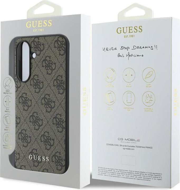 Produktbild Guess 4G Charms Case für A366B Samsung Galaxy A36 5G - brown (Samsung Galaxy A36)