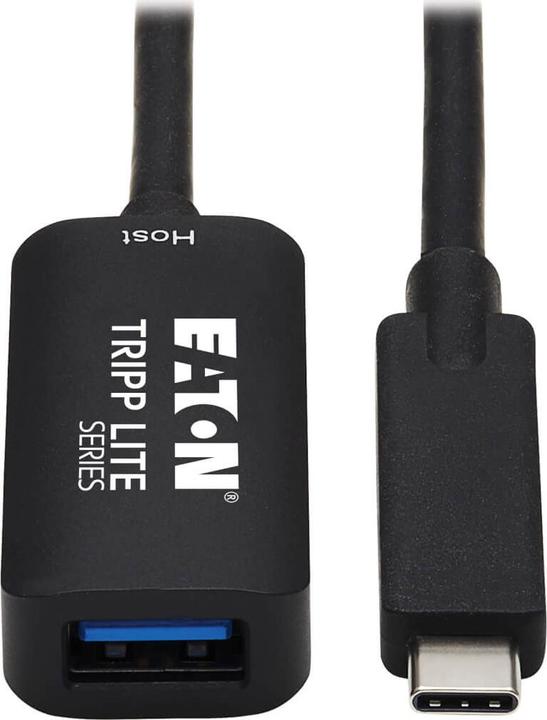 Actual product image Eaton USB 3.2 Gen 2 Active Extension Cable - USB-C to USB-A M/F 10 Gbps Data Only 5m 16.4 (5 m, USB 3.2 Gen 2)