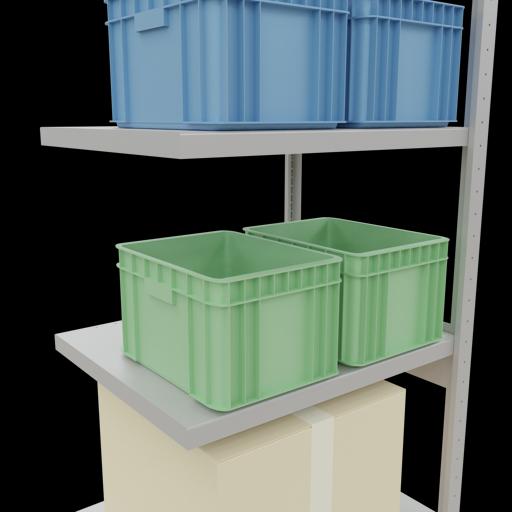 Actual product image Schulte Lagertechnik MULTIplus250 boltless add-on bay system with length bolts