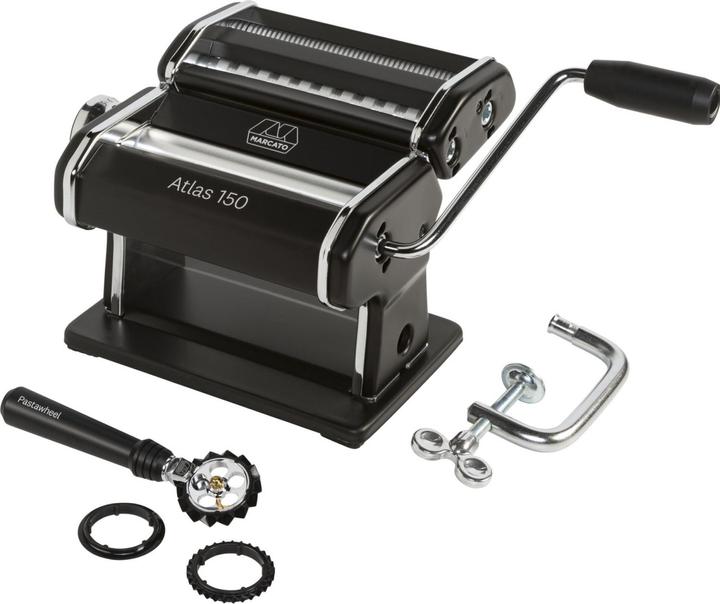 Actual product image Marcato ATLAS 150 NERA + PASTA- WHEEL NERO