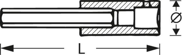 Image du produit Stahlwille Douilles INHEX embout 1/4" x 4 mm (4 mm)