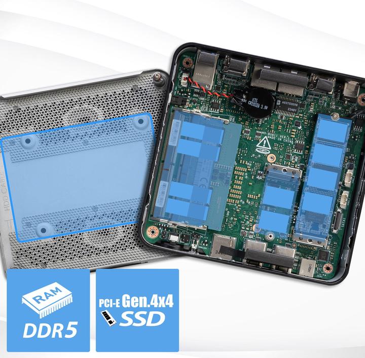 Image du produit MSI Cubi NUC 1MG (Intel Core 3 100U, 8 Go, 256 Go, Intel UHD Graphics)