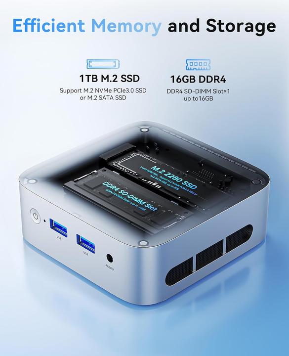 Produktbild AceMagic Mini PC mit Intel Alder Lake N97 Prozessor (16 GB)