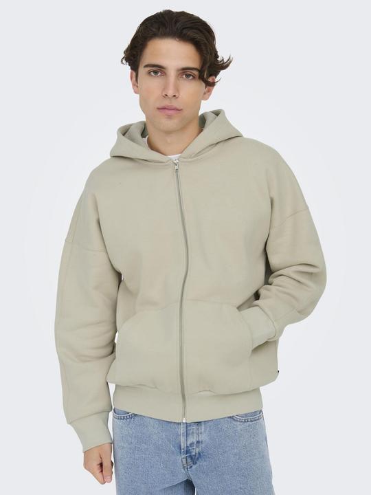 Actual product image Only & Sons Onsdan Life Rlx Heavy Zip Hoodie Noos (XXL)