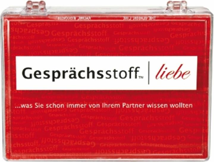 Actual product image Topic of conversation: Love (German)