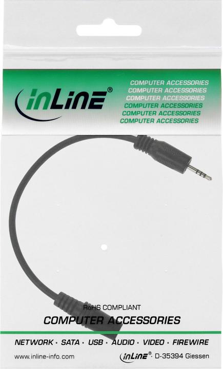 Immagine prodotto InLine 2.5mm - 3.5mm (2 m, 2,5 mm, Connettore da 3,5 mm (AUX))