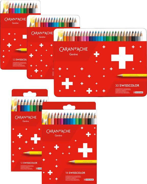 Actual product image Caran d'Ache Coloured pencils Swisscolor (Mixed Colour, 12 x)