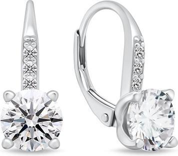 Brilio Silver - Sparkling silver earrings with zircons EA943W