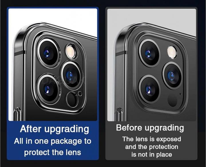 Produktbild Screenguard iPhone 12 Pro Max Gummi Hülle Camera Protector Case (Apple iPhone 12 Pro Max)