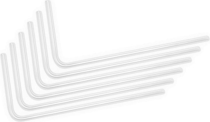 EKWB EK-Loop Hard Tube 12/10mm acrylique, courbé à 90 degrés - 80cm, 6 pièces (0.80 m, Matières plastiques)