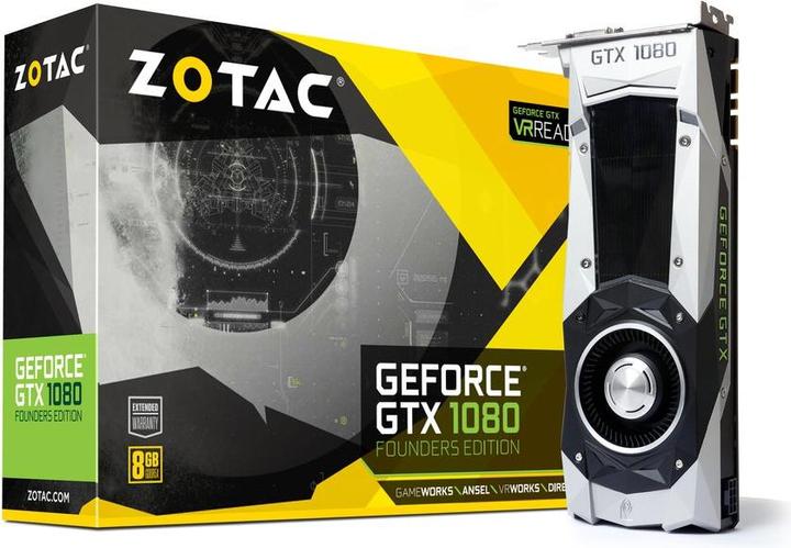 Actual product image Zotac GeForce GTX 1080 Founders Edition (8 GB)