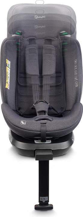Produktbild BabyGo Kindersitz Move 360 Grey (Reboarder, ECE R129/i-Size Norm)