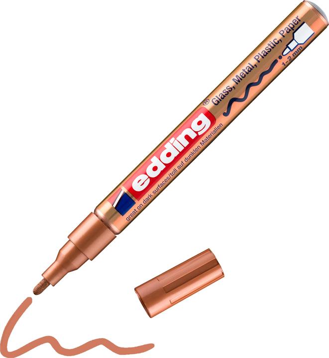 Immagine prodotto Edding Marcatore a vernice 751 CREA Brown (Marrone, 2 mm, 1 x)