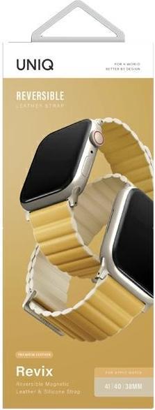 Immagine prodotto Uniq pasek Revix Premium Apple Watch Series 1/2/3/4/5/6/7/8/SE/SE2/Ultra 42/44/45/49mm Edition Rever (pelle ecologica, Silicio, In plastica)