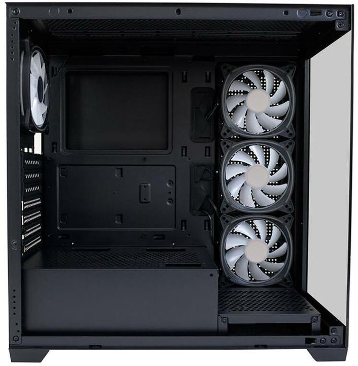Image du produit LC-Power Boîtier MidiTower 715B black USB3.2/Audio,sans alimentation,SEAMLESS X (mATX, Mini-ITX, ATX)